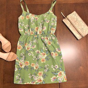 BeBop Green Floral Dress - Size L - EUC